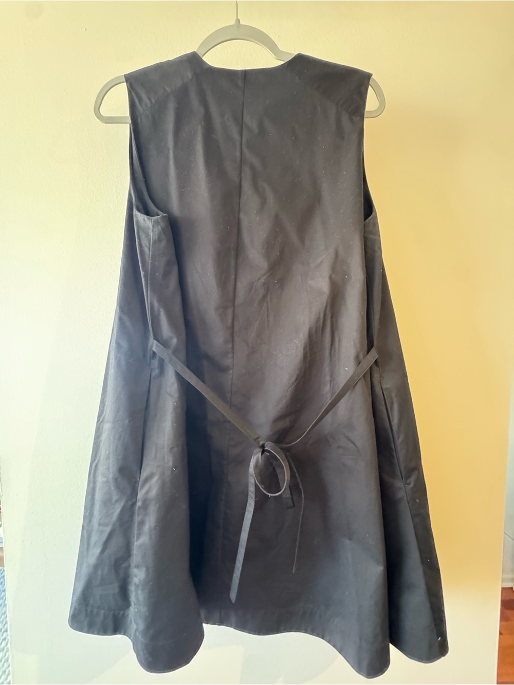 LIKE NEW WORN ONCE | COS Black Pima Cotton Mink Dress - Picture 2 of 6